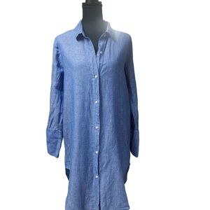 J. Crew Blue Long Sleeve Dress